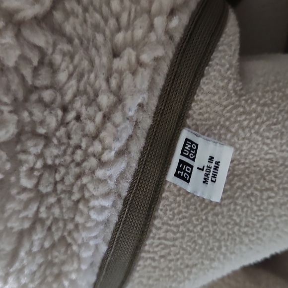 Uniqlo Windproof Outer Fleece Jacket Sherpa Large - Picture 10 of 10